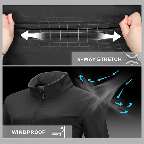 Outdoor Hiking Waterproof Casual Fleece Adventure Training Softshell Jacket for Women
