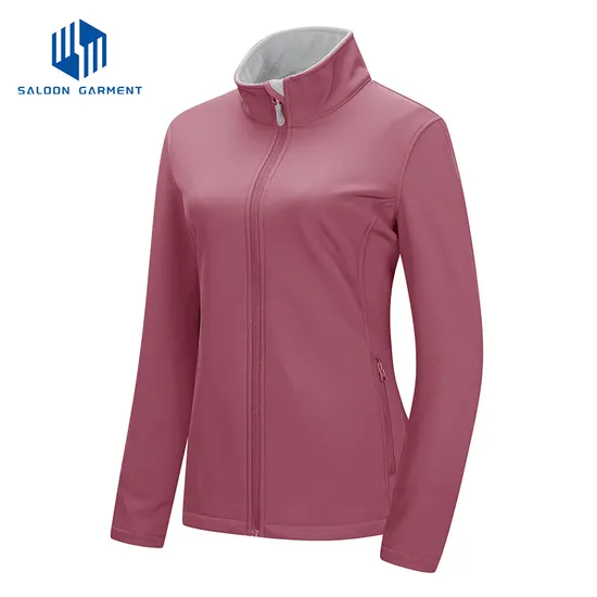 Wholesale Womens Custom Spring and Autumn Waterproof Outdoor Windbreaker Softshell Jacket