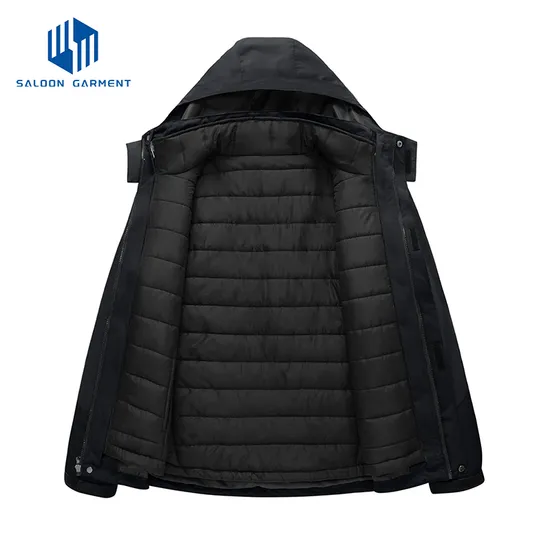 Men's Winter Warm Snow Coat Mountain Windbreaker Hooded Raincoat 3-in-1 Ski Jacket
