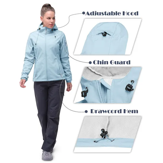 Custom Women's Outdoor Hunting Hiking Waterproof Tactical Softshell Jacket