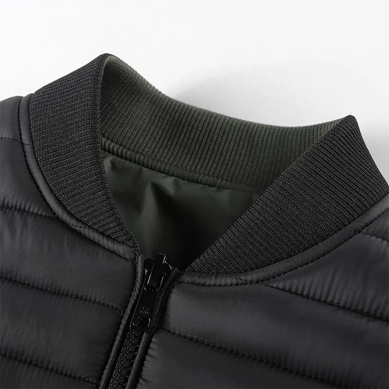 High Quality Men's Water Resistant Outerwear Winter Padded Coat Warm Quilted Jacket