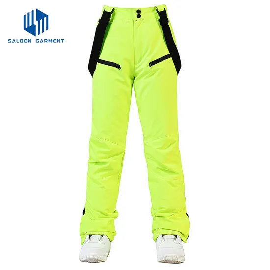 Custom Brand Logo Winter Ski Trousers Waterproof Windproof Thermal Breathable Snowboard Pants