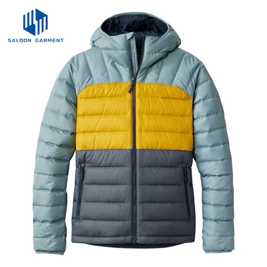 Wholesale Custom Logo Polyester Made Men Puffer Jacket Waterproof Outdoor Use Men Puffer Jacket