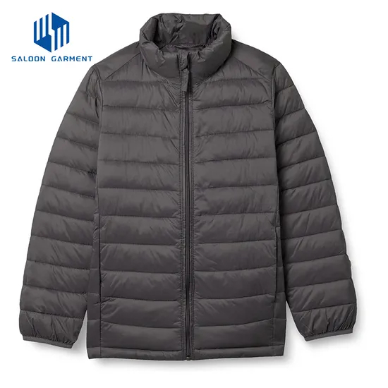 New Best Men's Winter Warm 100% Polyester Full Sleeves Plus Size Warm Quilted Jacket