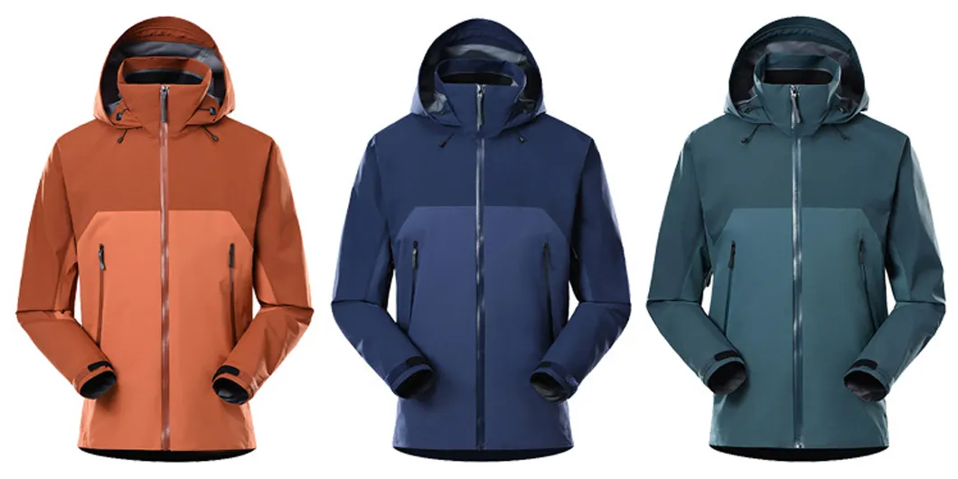 Customized Soft-Shell Windproof Waterproof Breathable Lightweight Hiking Outdoor Jacket