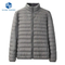 Custom Logo Men's Winter Windproof Stand Collar Woven Quilted Puffer Jacket