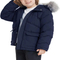 OEM Customized Kids Boys Winter Padding Jacket Hooded Warm Outerwear