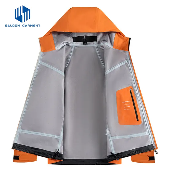 2.5 Layers 100% Polyester Fabric Outdoor Sports Hiking Cycling Windproof Waterproof Jacket