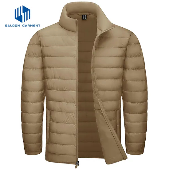 High Quality Outdoor Lightweight Warm Men's Custom Hooded Winter Quilted Jackets