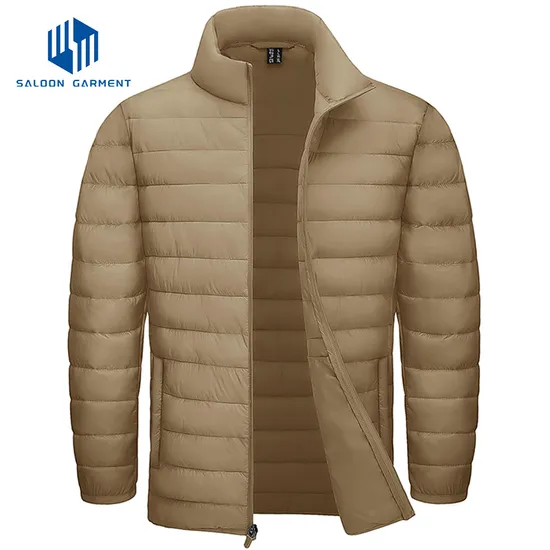 High Quality Outdoor Lightweight Warm Men's Custom Hooded Winter Quilted Jackets