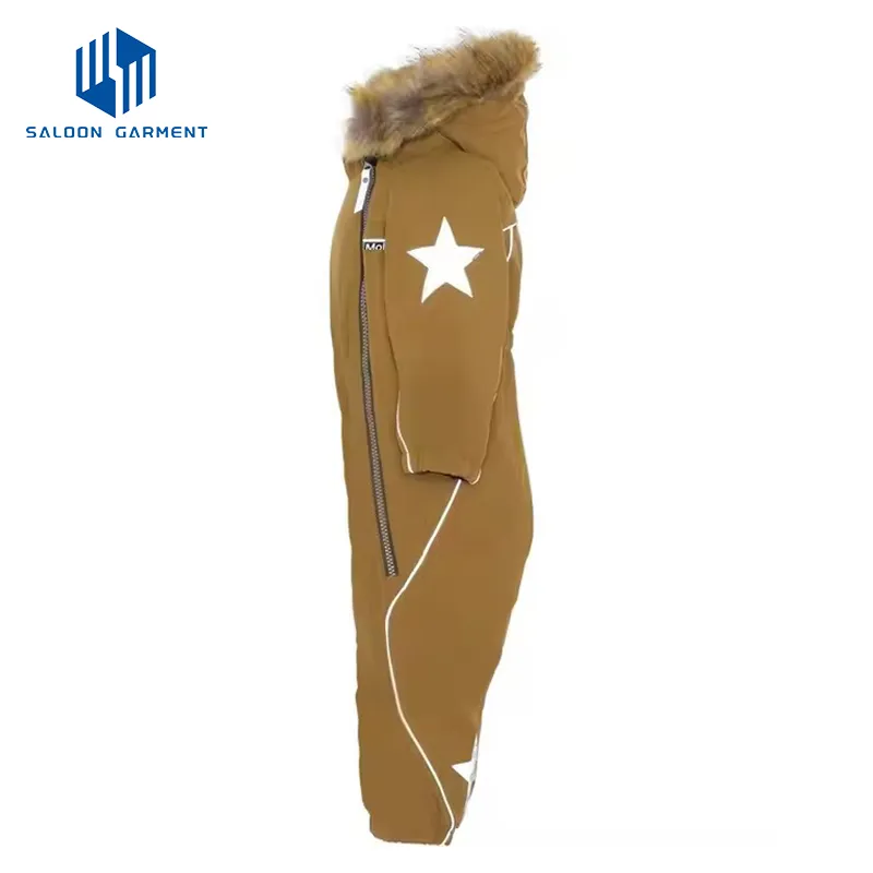 Custom Kids Winter Outdoor Ski Suit Boys Recycled Windproof Ski Jacket Pants Snowsuit for Children