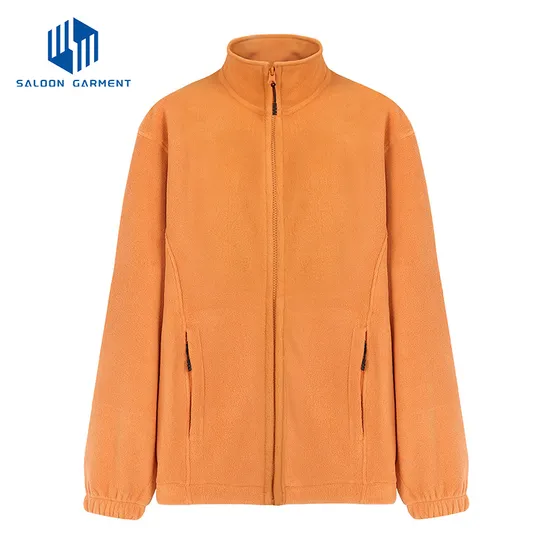 Wholesale High Quality Polyester Fleece Jacket for Women Winter Custom Embroidery Fleece Zip Jacket Women Windproof Casual Jackets