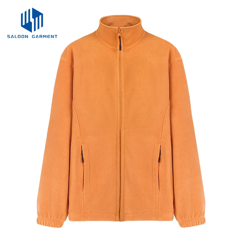 Wholesale High Quality Polyester Fleece Jacket for Women Winter Custom Embroidery Fleece Zip Jacket Women Windproof Casual Jackets