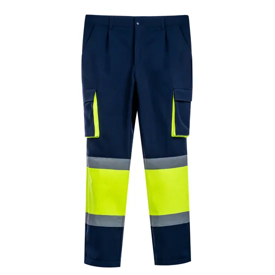Hivis Softshell Trousers for Work Wear with Reflective Tape Pants Waterproof Trousers