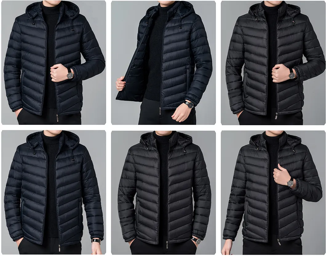 Custom Logo Mens Waterproof Windproof Winter Quilted Thick Filling Puffer Jacket