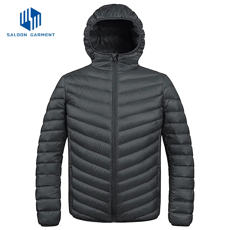 Wholesale Custom Logo Mens Winter Waterproof Quilted Padded Jacket