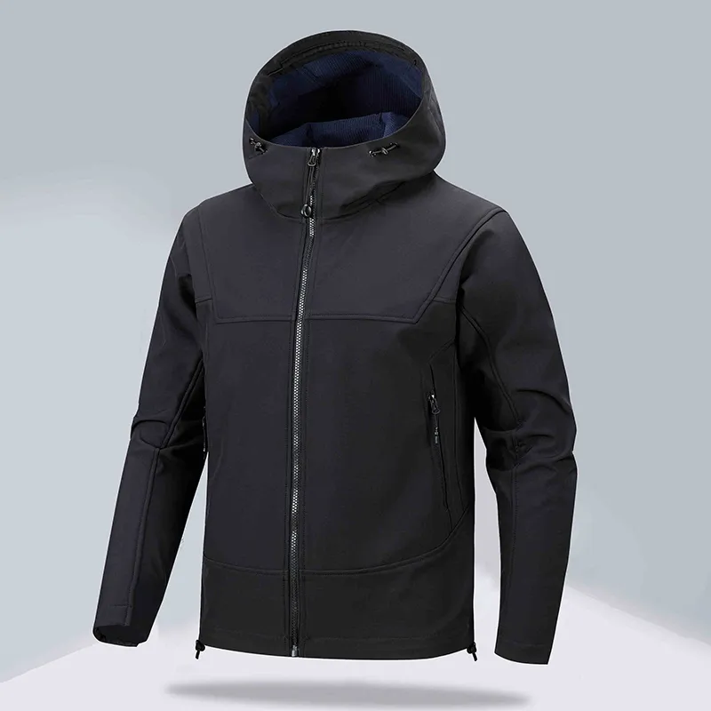 Customized Logo Unisex Soft Shell Hiking and Mountaineering Breathable Waterproof Windproof Jacket