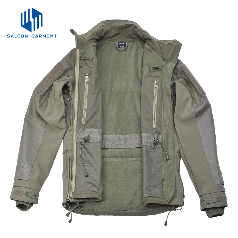 Wholesale Customized Men's Outdoor Softshell Waterproof Breathable Fishing Jacket