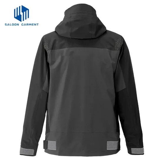 Men's Rain Jacket Outdoor Waterproof Fly Fishing Wading 3 Layer Fabric Jacket