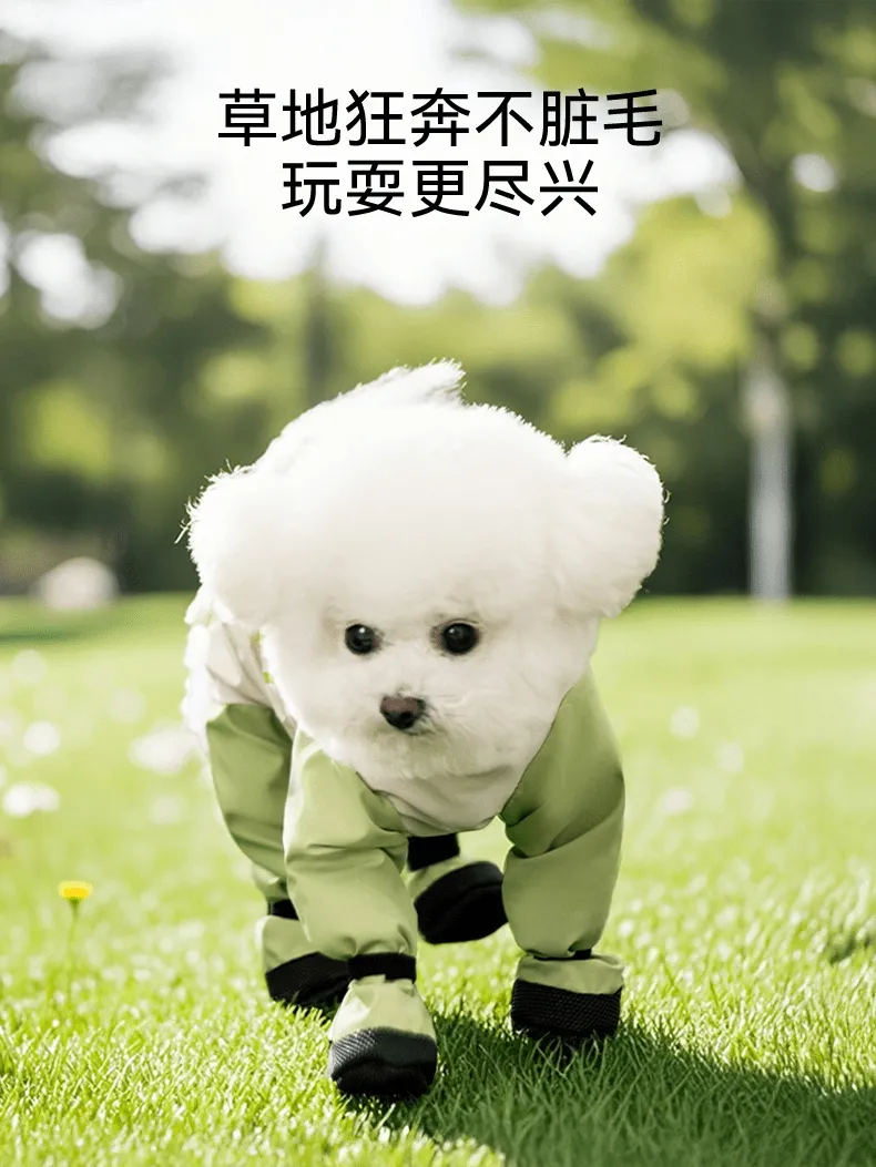 All-in-One Pet Clothes for Spring and Summer with Four Legs Dirt-Proof
