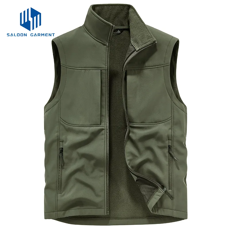 Comfortable Quick Drying Slim Fit Thin Sleeveless Loose Type Travel Vest Jacket for Men