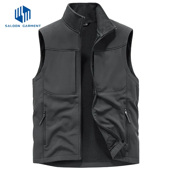 Comfortable Quick Drying Slim Fit Thin Sleeveless Loose Type Travel Vest Jacket for Men