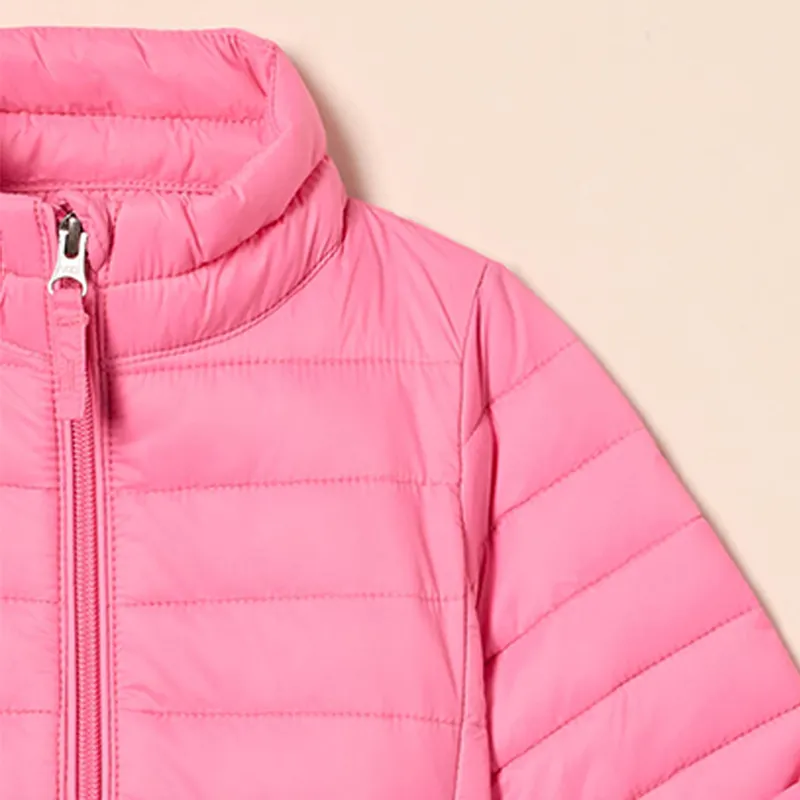 High Quality Custom Men's Light Fabric Solid Pattern Insulated Winter Warm Quilted Jacket