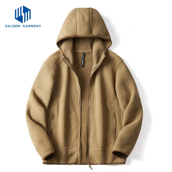 Spring and Autumn New Zipper up Sweatshirt Custom Logo Print Casual Blank Men's and Women's Sports Wind Break Fleece Warm Jacket