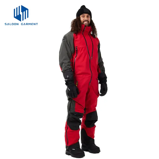 Women One Piece Ski Suits Waterproof Warm Snow Insulated Jumpsuit Snowsuit