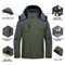 Men's Waterproof Warm Winter Snow Coat Puffer Rain 3-in-1 Ski Jacket
