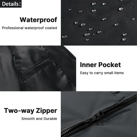 Waterproof Breathable Raincoat Rain Poncho Jacket for Cycling