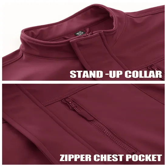 Men Winter Outdoor Sport Windproof Fleece Tactical Softshell Jacket