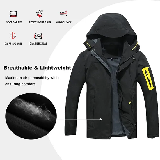 Custom Logo Manufacturer Wholesale Clothing Men Cotton Fleece Windbreaker Coat Jacket