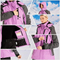 Women's Waterproof Fleece Lined Warm Winter Rain Ski Snow Jacket with Hood