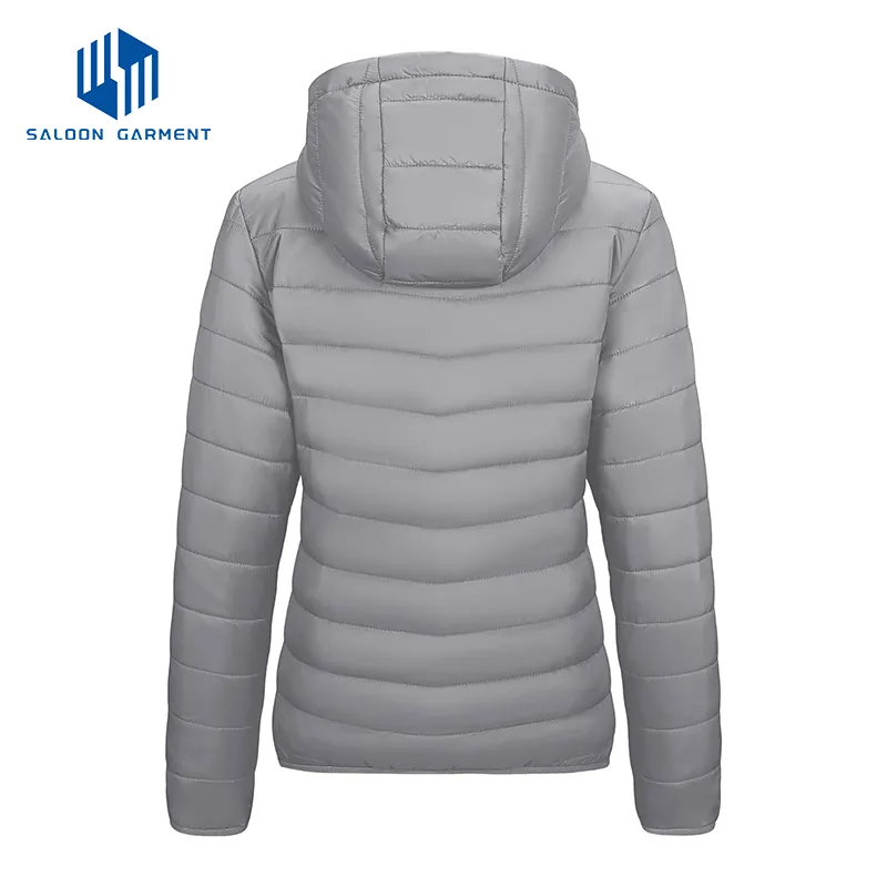 Custom Ladies Winter Lightweight Packable Padded Coat Puffer Down Jacket for Woman