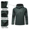 Outdoor Men's Lightweight Waterproof Windbreaker Hooded Softshell Raincoat Rain Jacket