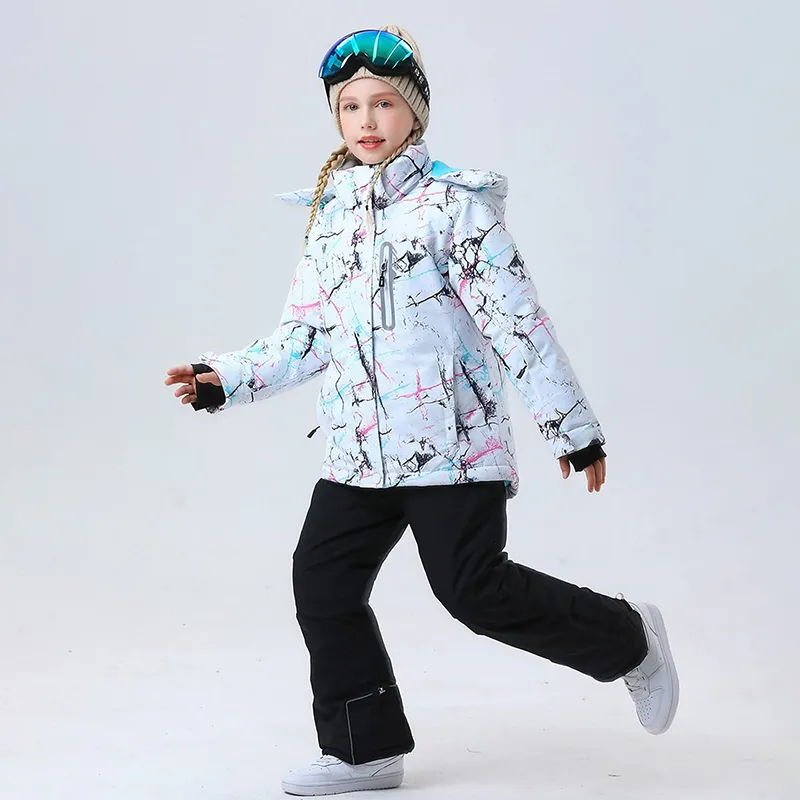 Girl's Sportswear Winter One Piece Puffer Jacket Coat Snowmobile Snowsuit Ski Suit