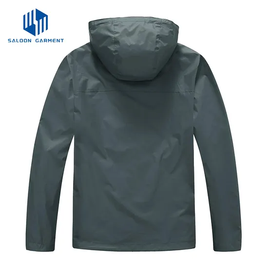 Men's Waterproof Breathable Raincoat Softshell Windbreaker Rain Jacket