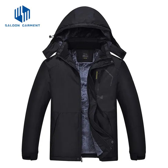 Men's Mountain Waterproof Windproof Windbreaker Winter Warm Hooded Snow Coat Ski Jacket