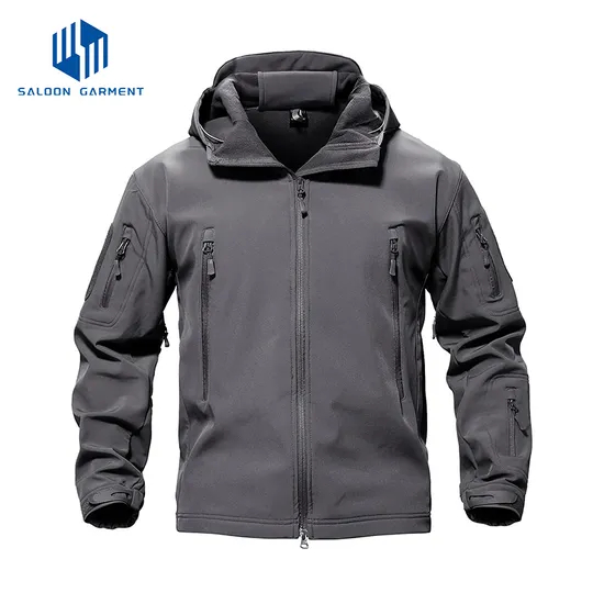 Warm Fleece Lining Water Resistant Hunting Clothes Tactical Softshell Jacket for Men