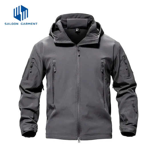 Warm Fleece Lining Water Resistant Hunting Clothes Tactical Softshell Jacket for Men