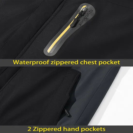 Men's Mountain Waterproof Winter Snow Coat Windproof Raincoat Ski Jacket