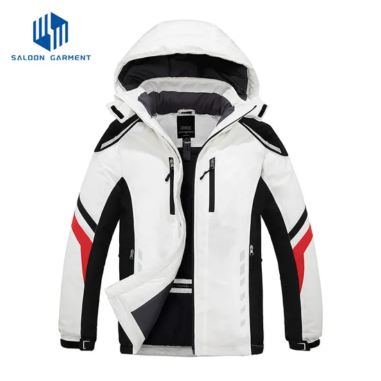 Men's Waterproof Warm Winter Snow Coat Hooded Raincoat Ski Jacket