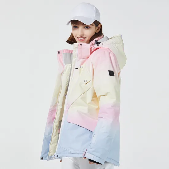 Women's OEM Custom Waterproof Snow Wear Winter Ski Jacket