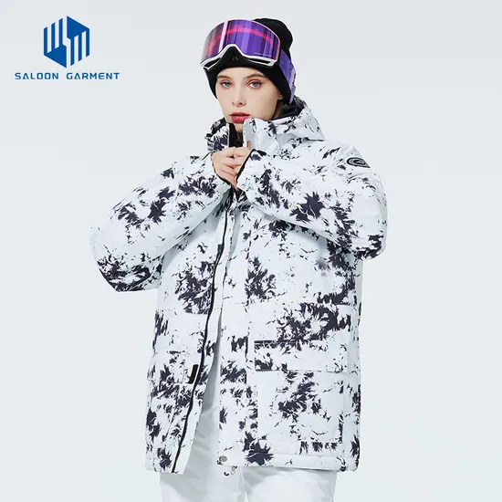 Women's OEM Waterproof Custom Logo Winter Outdoor Sports Clothing Ski Jacket