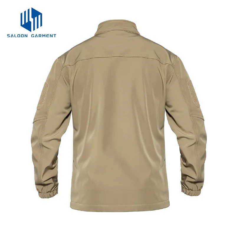 Wholesale Outdoor Waterproof Fleece Lined Lightweight Casual Coat Softshell Jacket for Men