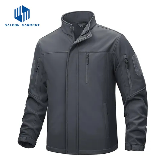 Men's Fleece Lined Waterproof Lightweight Hiking Hooded Winter Soft Shell Tactical Jacket