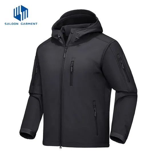 Men's Outdoor Sports Wear Fleece Lined Waterproof Soft Shell Winter Coats Tactical Jacket