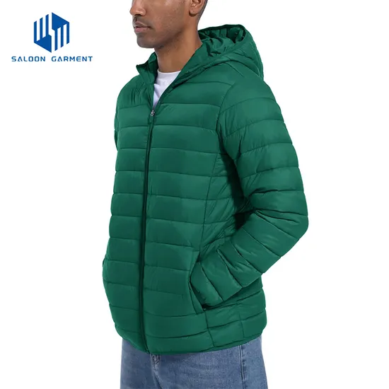 Men Water Repellent Lightweight Packable Winter Ski Coat Padded Puffer Down Jacket