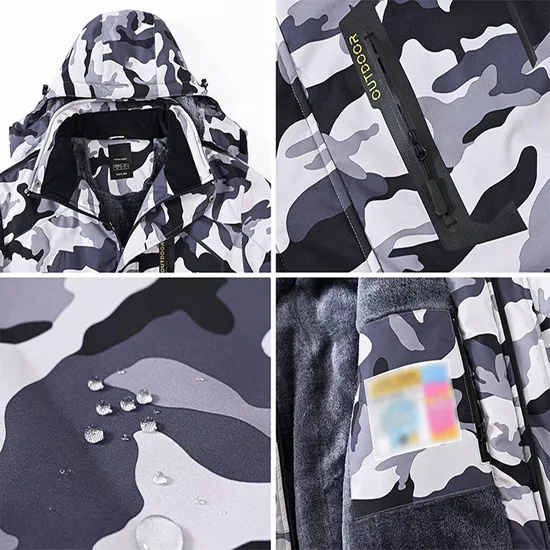 High Quality Mens Winter Outdoor Sports Outer Wear Windbreaker Waterproof Ski Jacket